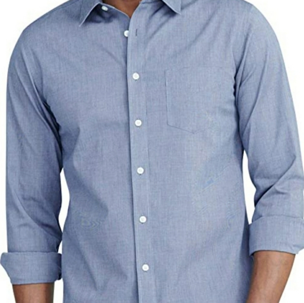 Untuckit Blue Pio Cesare Tall Button Down Shirt